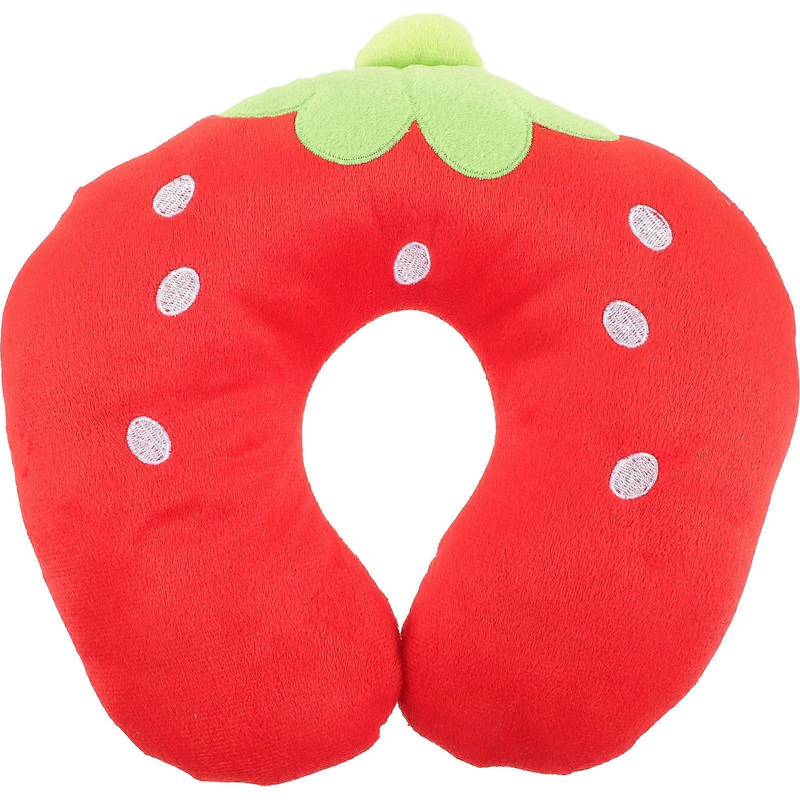 Travel U Shape Neck Pillow for Comfortable Sleeping Red
