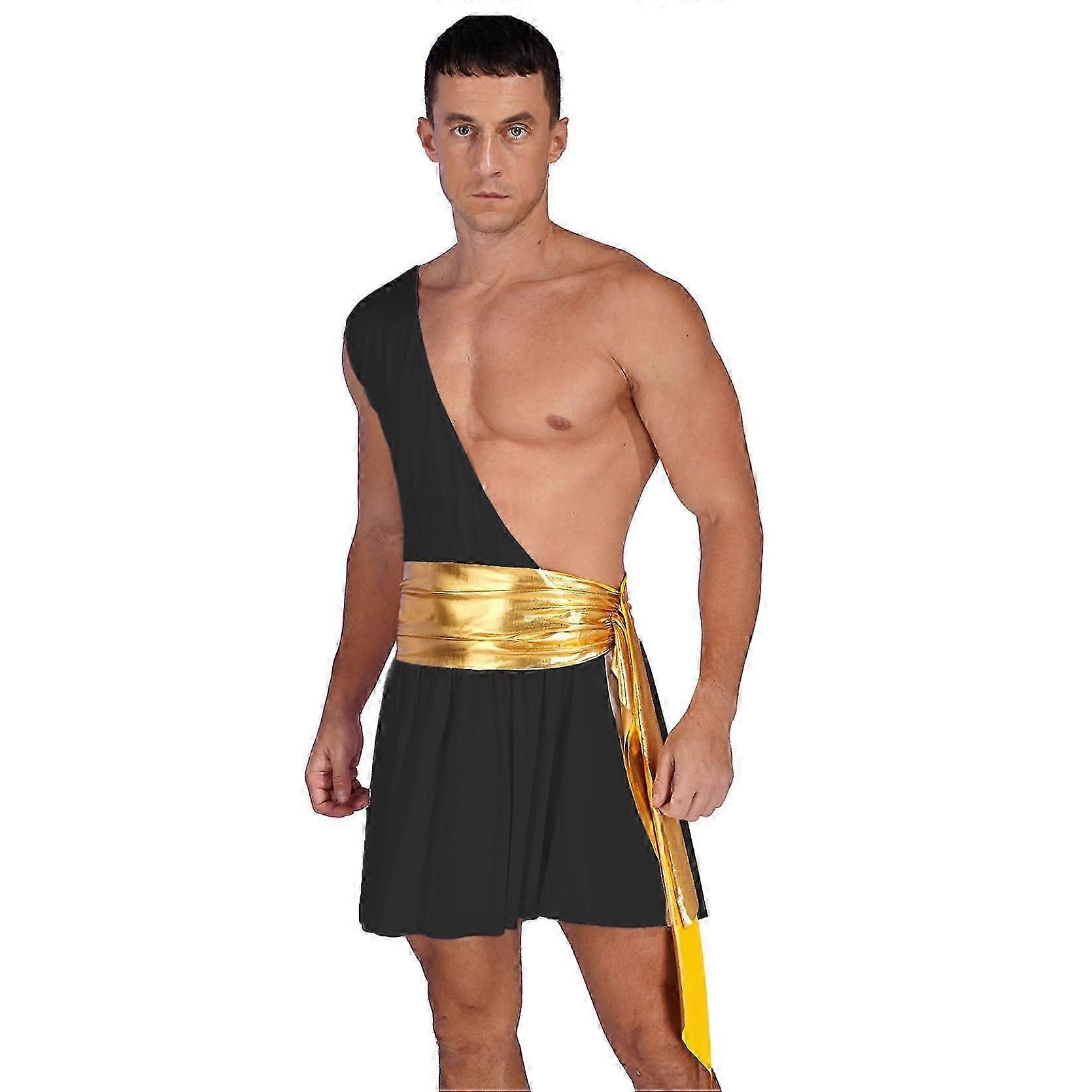 Mens Roman Gladiator Costume Ancient Greek God Halloween Cosplay Armor Soldier Role Play Medieval Knight Warrior Cosplay Outfits