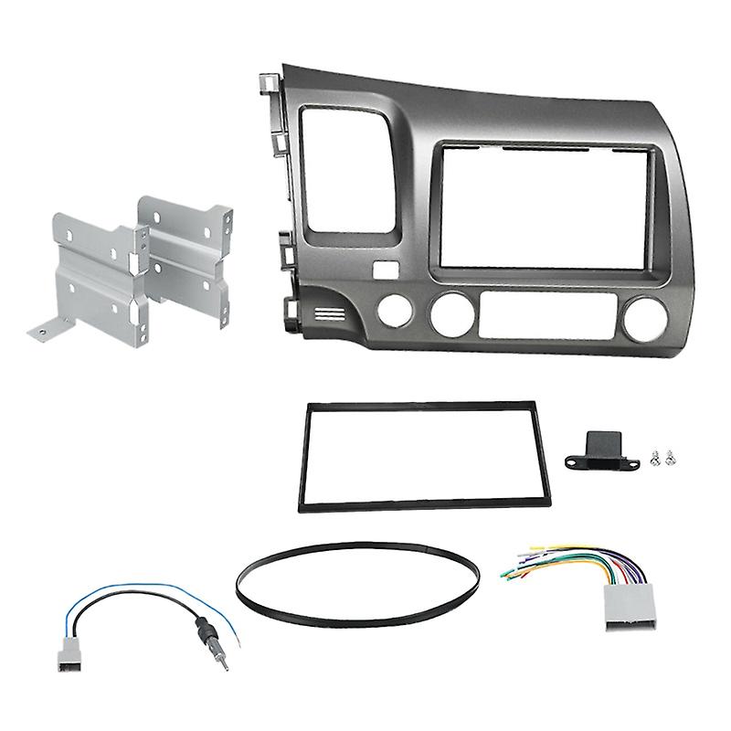 Car Radio Fascia Trim Kit, 2 Din Dash Panel DVD Frame Install Kit for 2006 2007 2008 2009 2010 2011