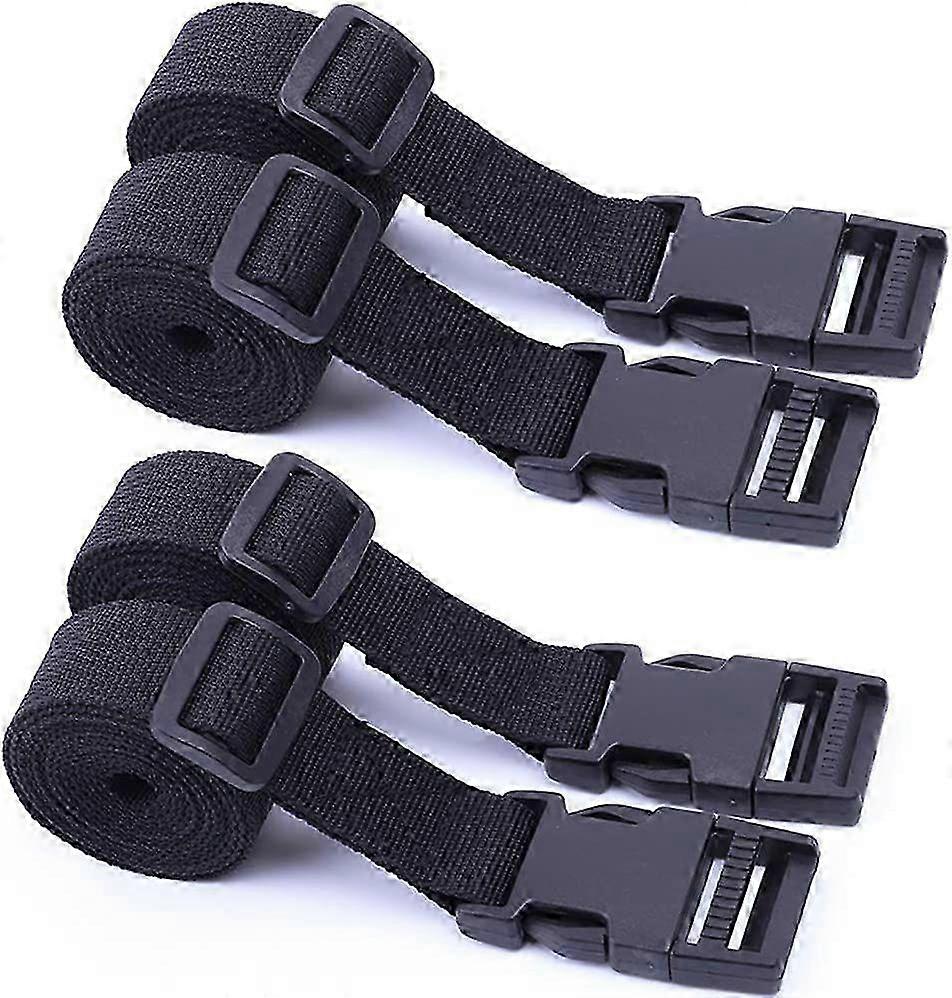 4 stuks nylon webbing flat side release gespen antislip riem gespen
