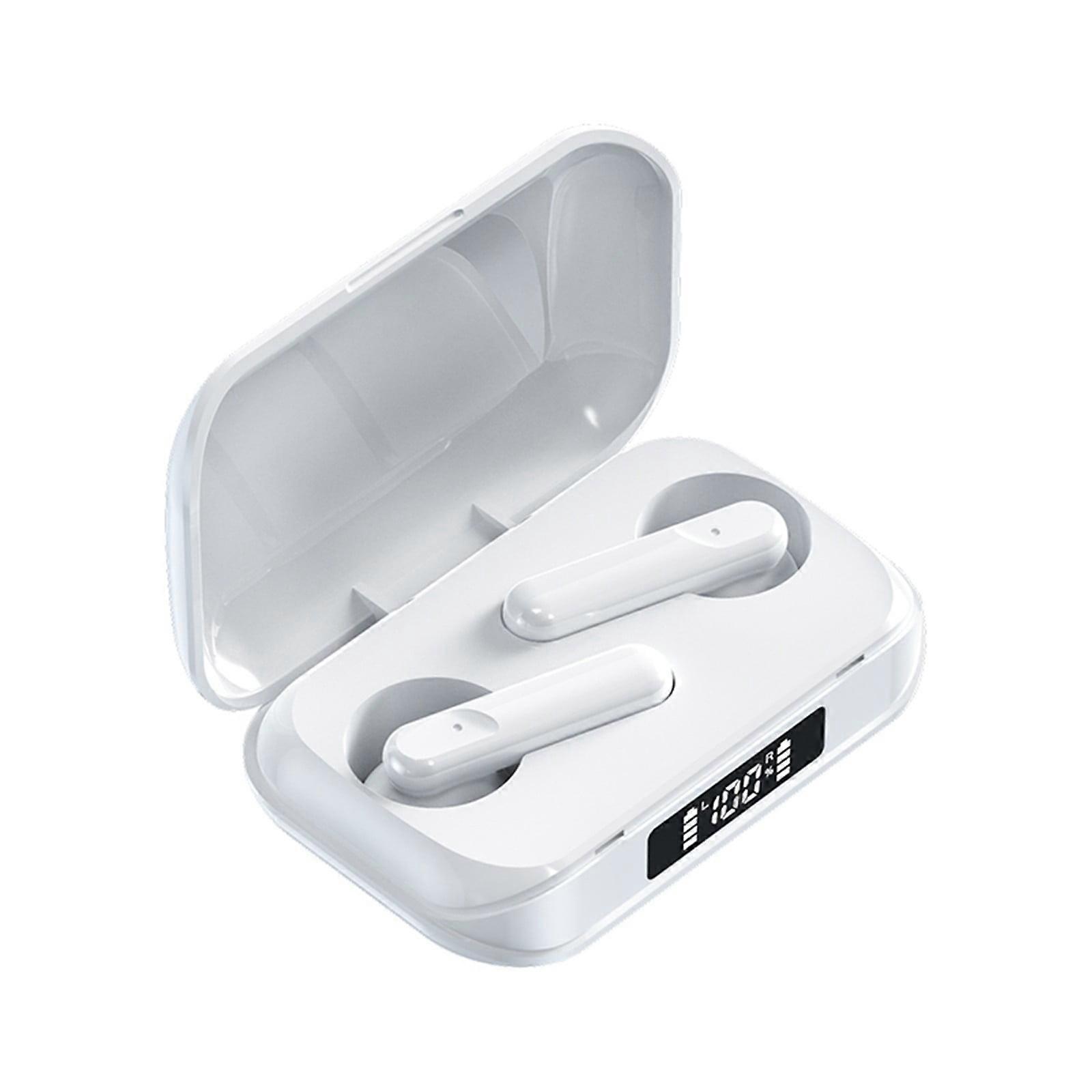 True Wireless Semi In Ear Headphone With Charging Case Compatible With & Android Stereo Sound In Ear Headphones Headset Digital Display Charge