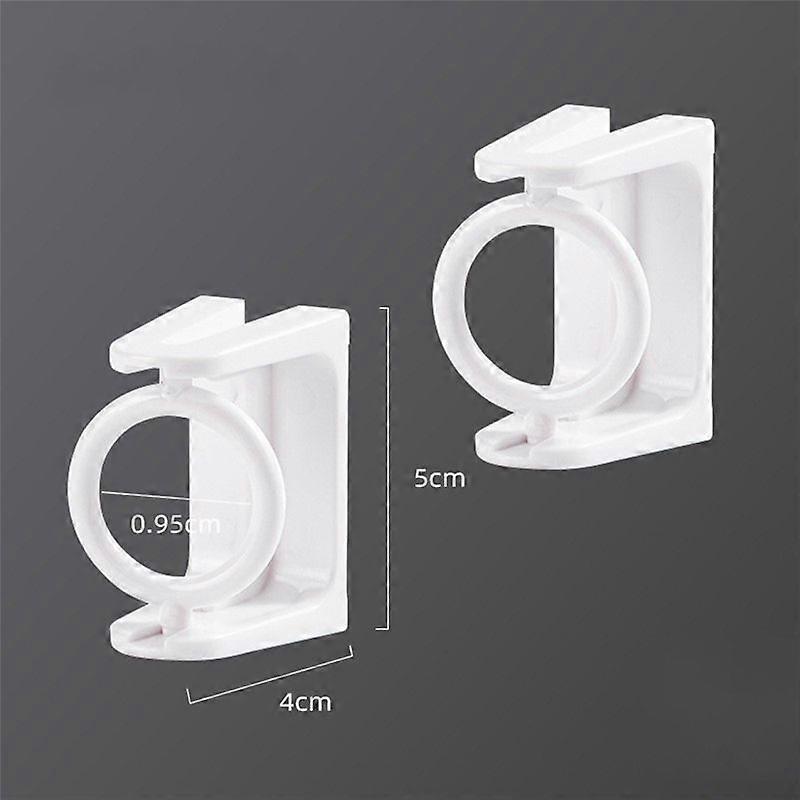 4Pcs Curtain Rod Holder Clamp Hooks