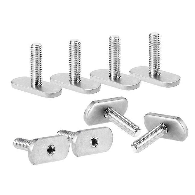 8 Pcs Kayak Rail/Track M6 Screws & Nuts T Slot Bolt Replacement