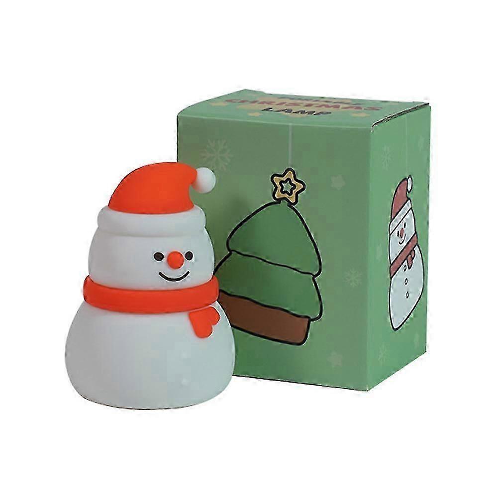 Christmas Gift Christmas Tree Snowman Night Light Silicone