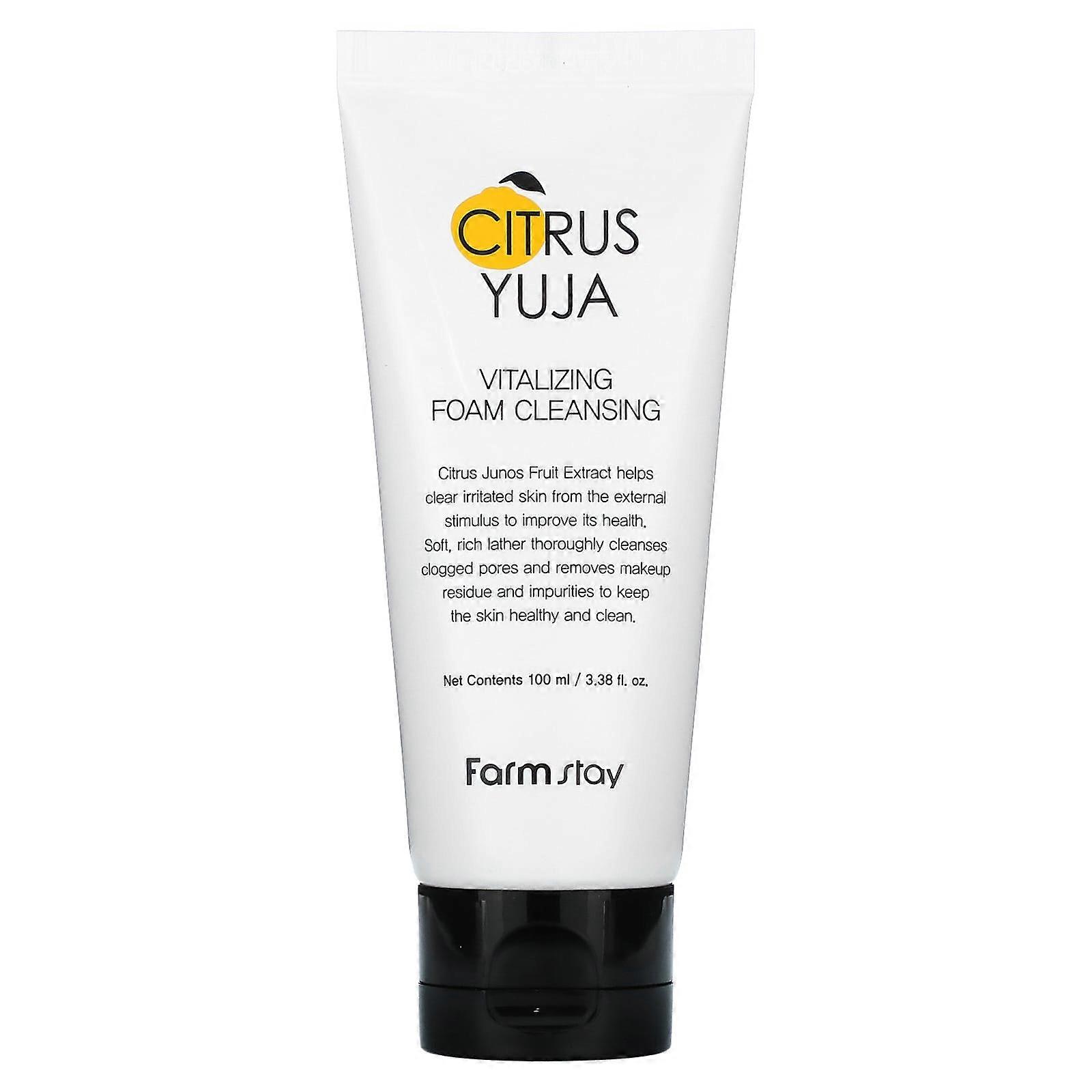 Citrus Yuja, Vitalizing Foam Cleansing, 3.38 fl oz (100 ml)