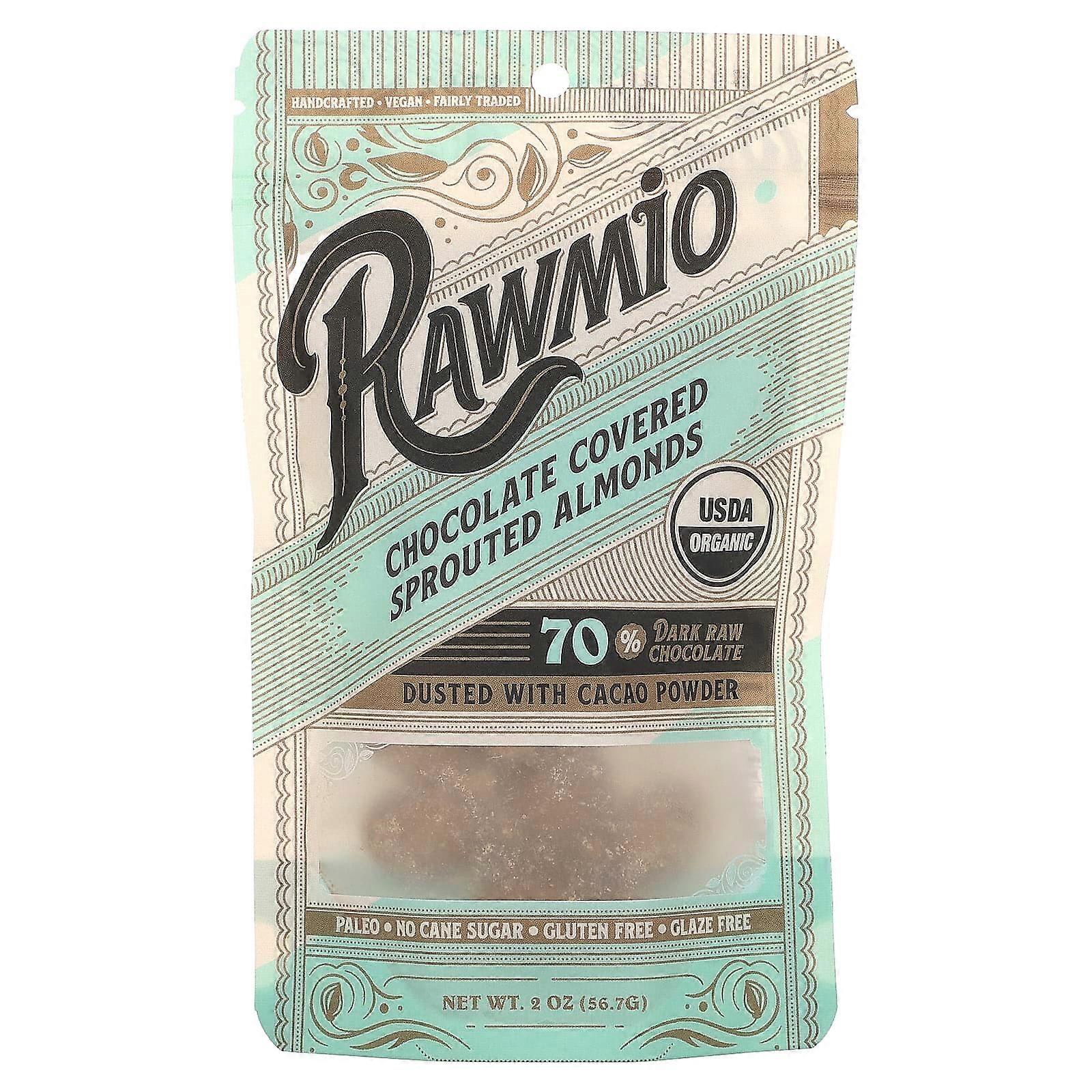 Chocolate Covered Sprouted Almonds, 2 oz (56.7 g)