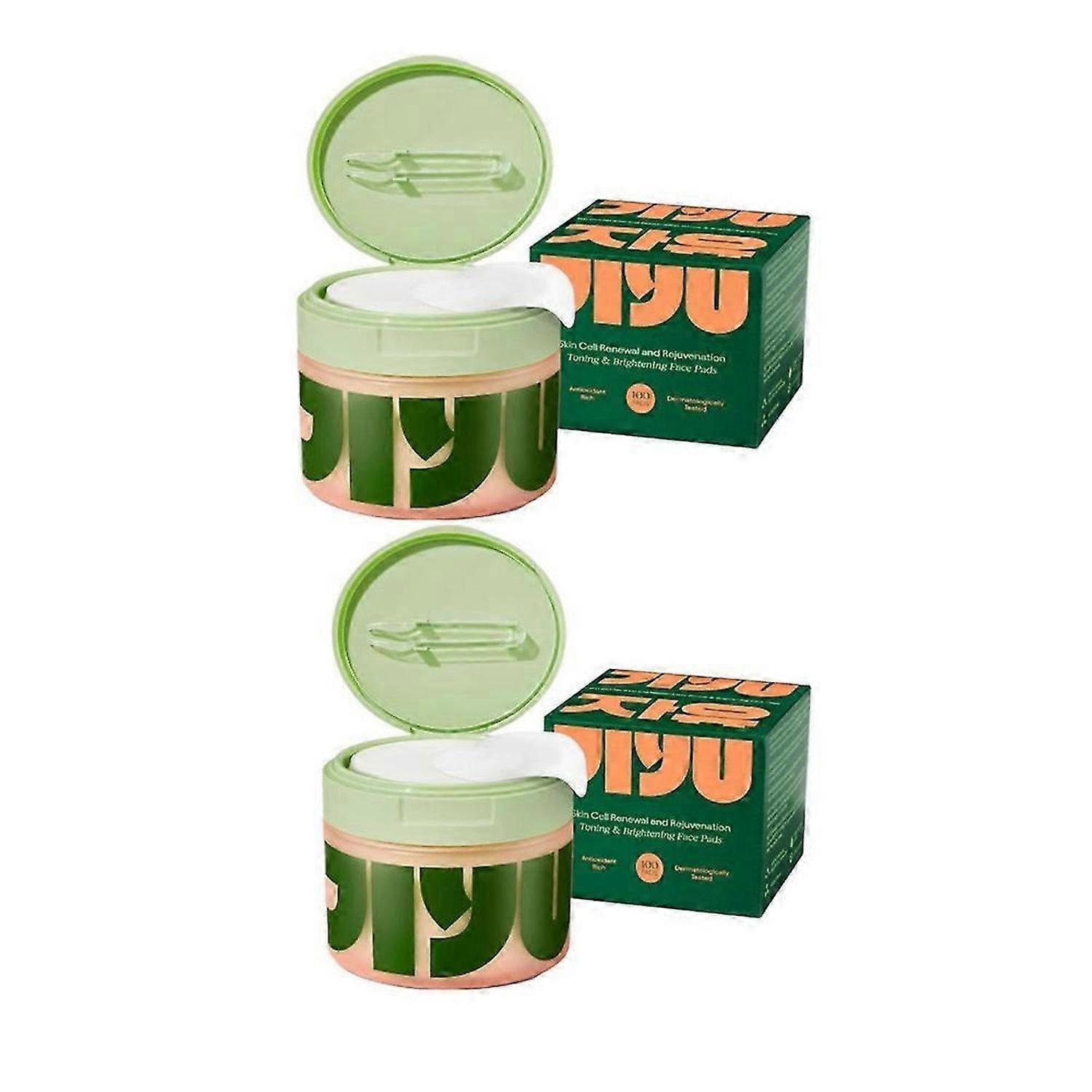 2x Jiyu Korean Skincare Anti-Aging, Dark Spot & Wrinkle Minimizing Toner Pads