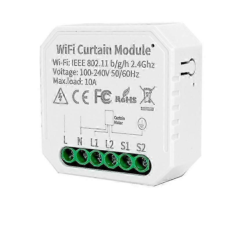 Tuya WIFI Smart Curtain Module Switch APP Remote Control 100-240VAC for Home Voice Control