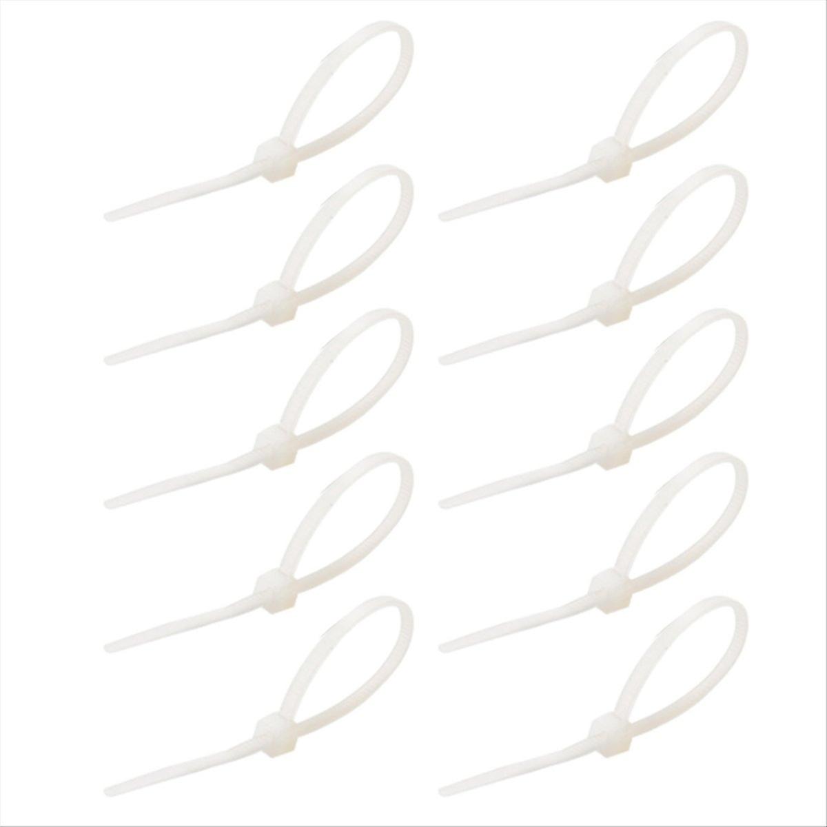200Pcs Plastic Nylon Cable Ties Self-Locking Cord Straps