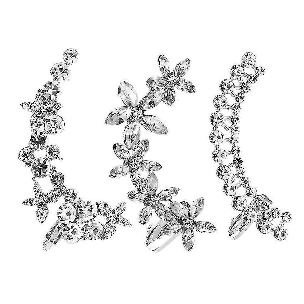 Comfortable Clip On Earrings Rhinestone Design for Women's