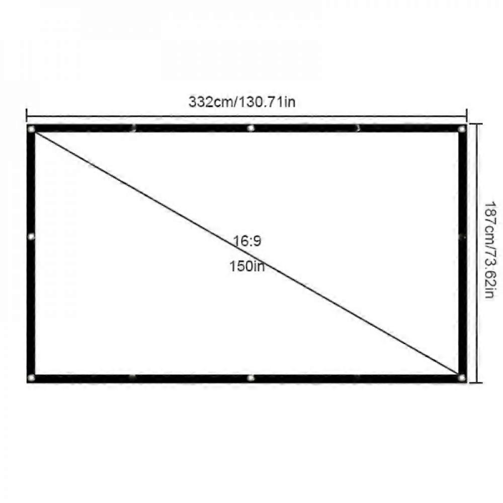 High Definition Projector Screen Portable Folding Anti-crease Indoor Outdoor Projector Movie Screen Suitable For Home