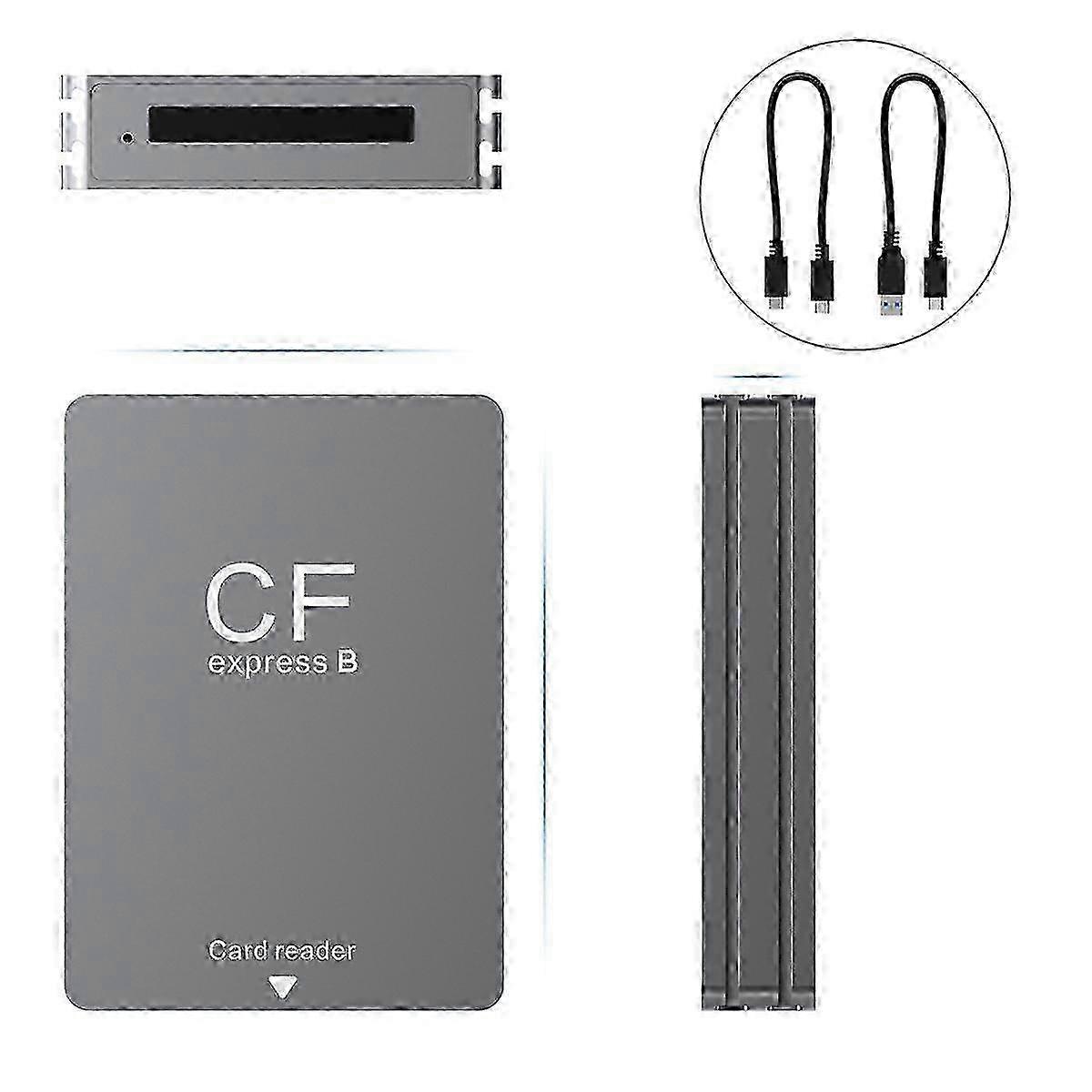 CFexpress Type B Card Reader USB3.2 Gen2 10Gbps CFexpress Reader Memory Card Adapter with /A Cable 2025