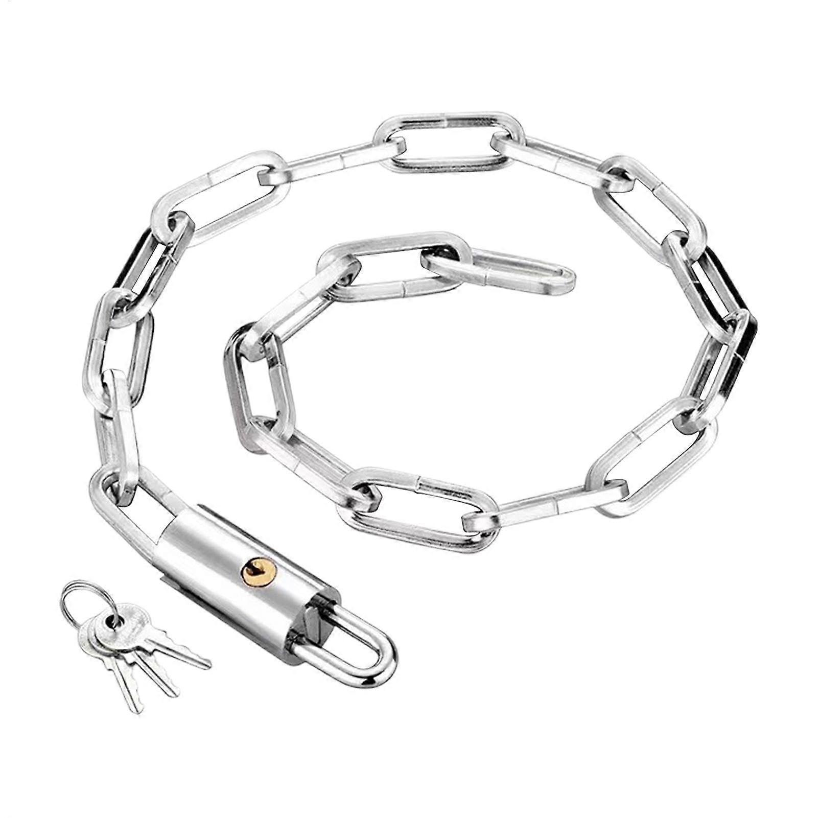 Motorcycle Chain Lock  Steel Keyed AntiTheft Chain For Bicycle And Motorcycles, HeavyDuty Security Chain