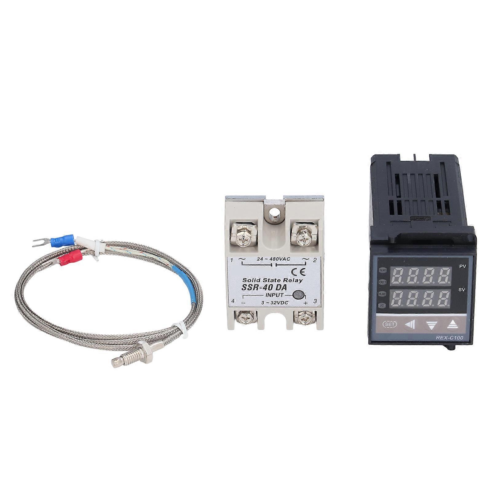 Temperature Controller PID Solid State Relay Temp Sensing Thermocouple Digital Thermostat