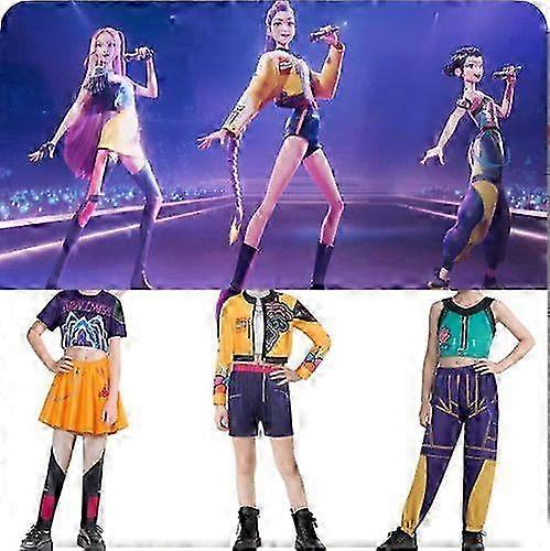 2025 KPop 悪魔ハンター ルミ コスプレ コスチューム ミラ ゾーイ ハロウィン カーニバル 衣装