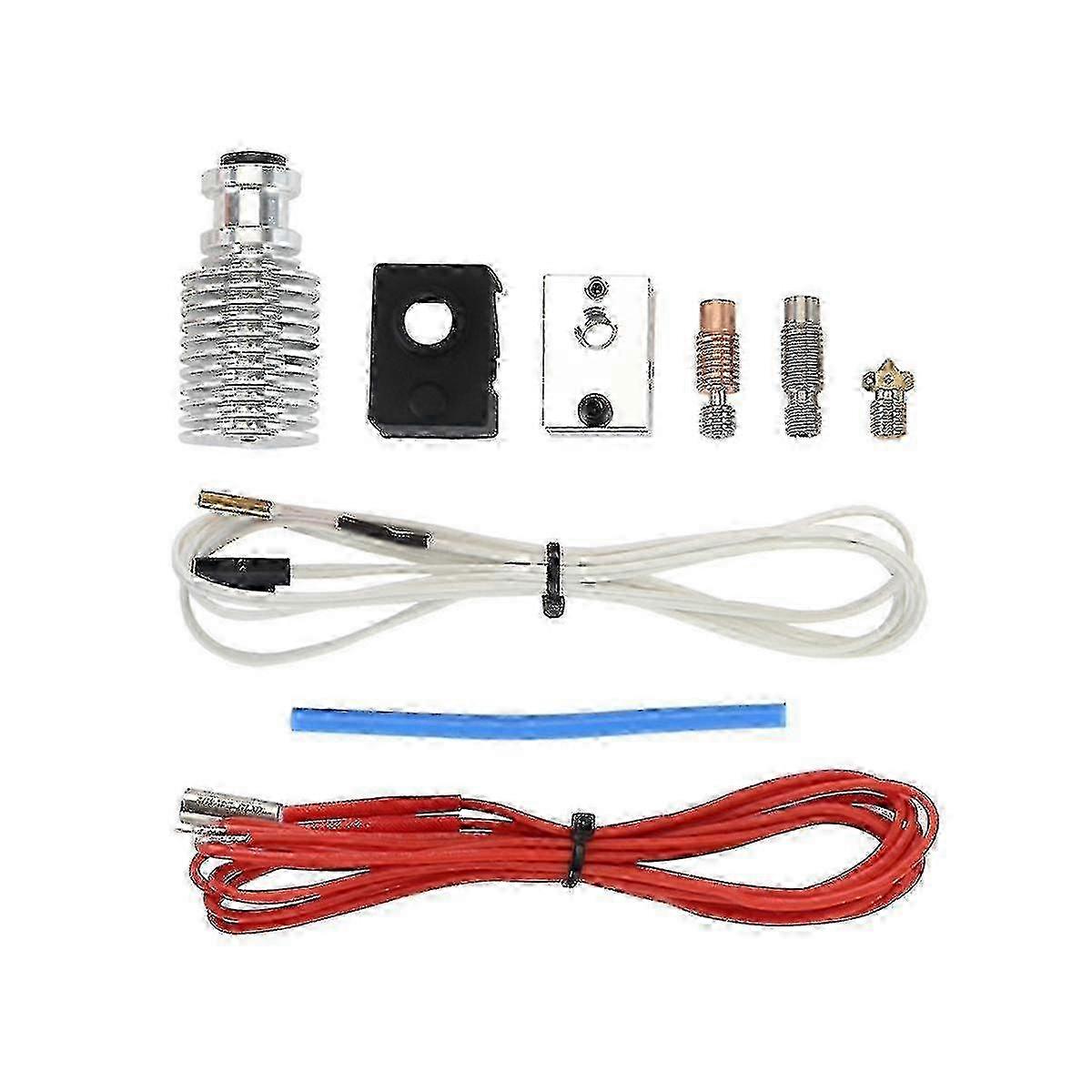 Optimized Title for 3D Printer Parts: Prusa Mk3s+ Extruder Nozzle Heating Kit with Aluminum Fast Hose for High Temperature Resistance