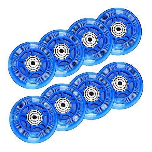 Inline Skate Wheels Replacement 68mm 8Pack for Indoor and Outdoor Speed Skating Compatible with Various Skate Sizes