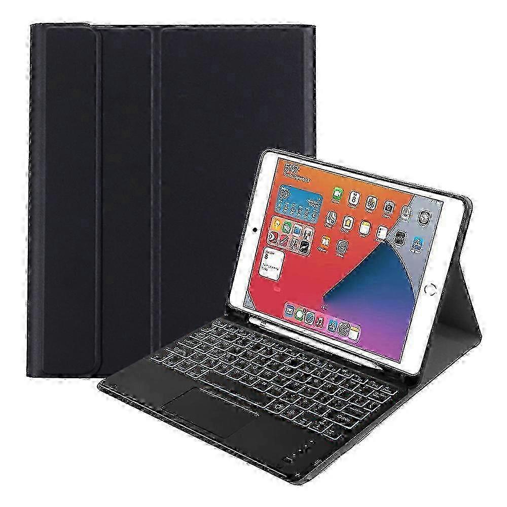 Touchpad Keyboard Case Ipad 2018/2017/air/air2/pro 9.7/ipad 5, 6, 7, 8, 9 Case With Wireless Detachable Bluetooth Keyboard Built-in Pencil H