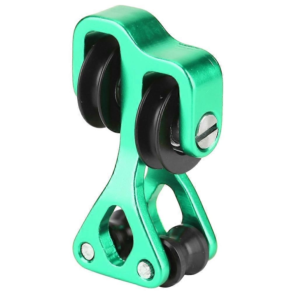 Aluminium Alloy Archery Compound Bow Cable Slide String Splitter Roller Glide Green