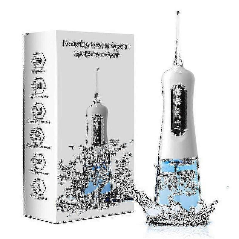 Portable Oral Irrigator Eau Dentaire Flosser Usb Rechargeable 4 Modes Ip7 Étanche 300ml Dents