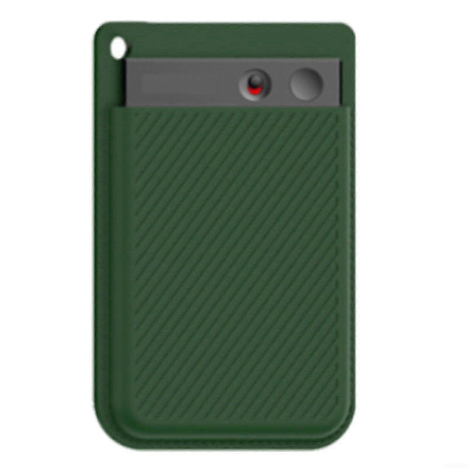 Silicone Voice Recorder Case Compatible with Note AI Audio Recorder Portable Protective Case 3.8x2.5 inch Green