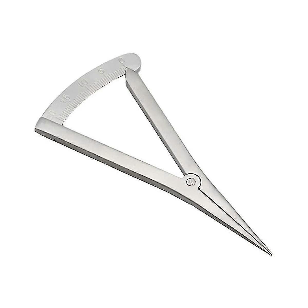 Mit Skala Mini-Abstandslehre DIY handgefertigtes Leder Leder Kunst Edelstahl Scribe Gauge Adjusta