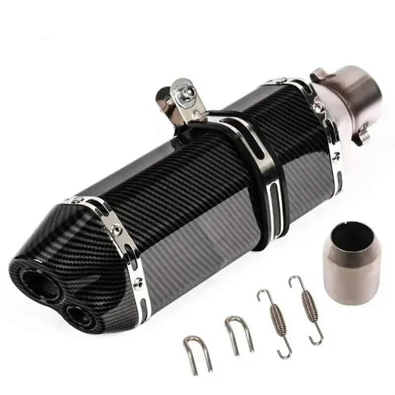 51mm Universal Motorcycle Exhaust Pipe 370mm Modified Muffler Replacement Parts