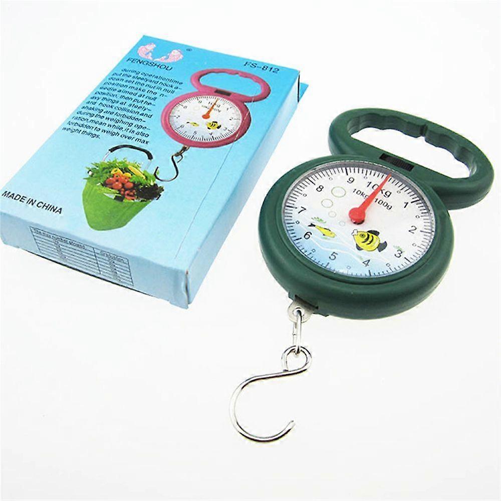 Weighing Luggage Plastic Hook Hanging Scale 10kg Weighing Spring Scale Numeral Pointer