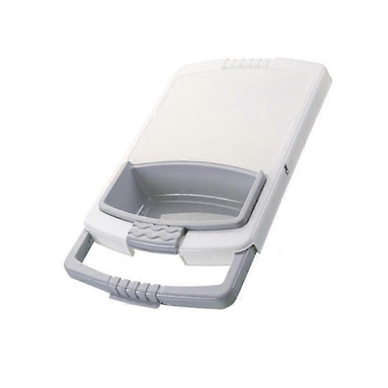 Chopping Block Plastic Multifunctional Storage Draining Basket Cutting Board for Kitchen Grey