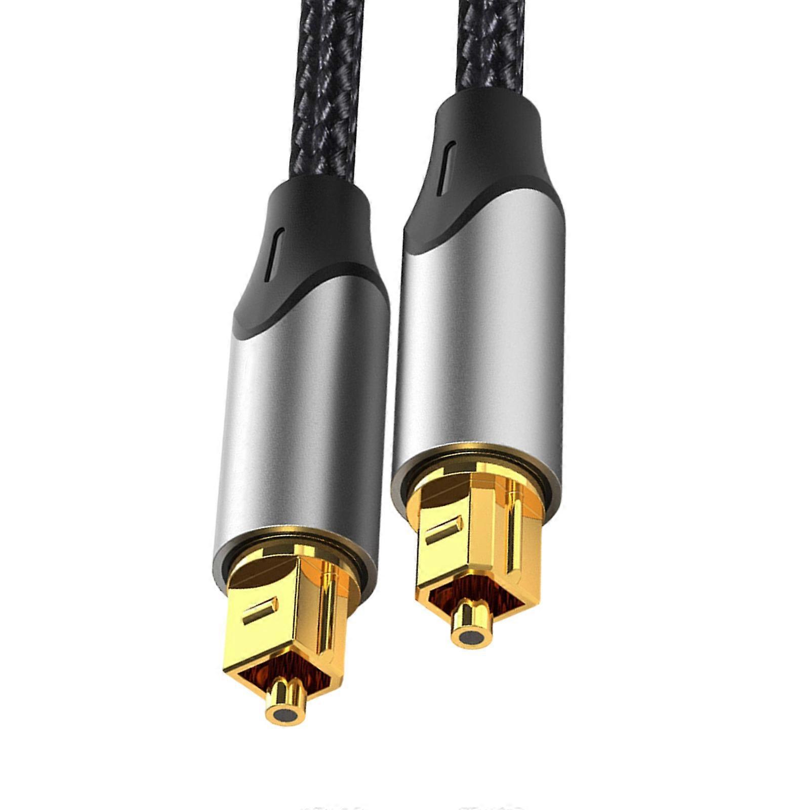 Gold Plated Optically Sound Cable SPDIF 3.5mm Connectors Cord Compatibility with Sound Systems and Home Theater Multicolor