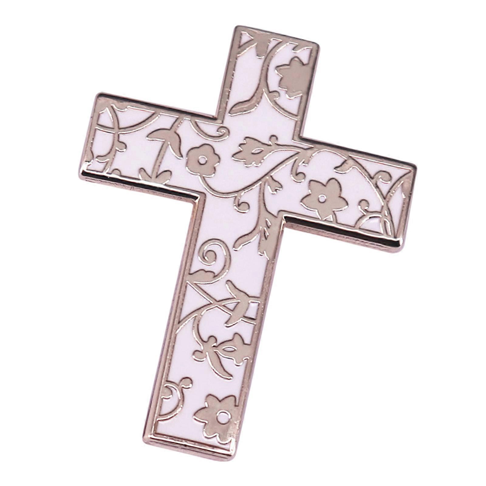 Cloisonne Craft Crosses Pin For Safe Fabric Projects  gold