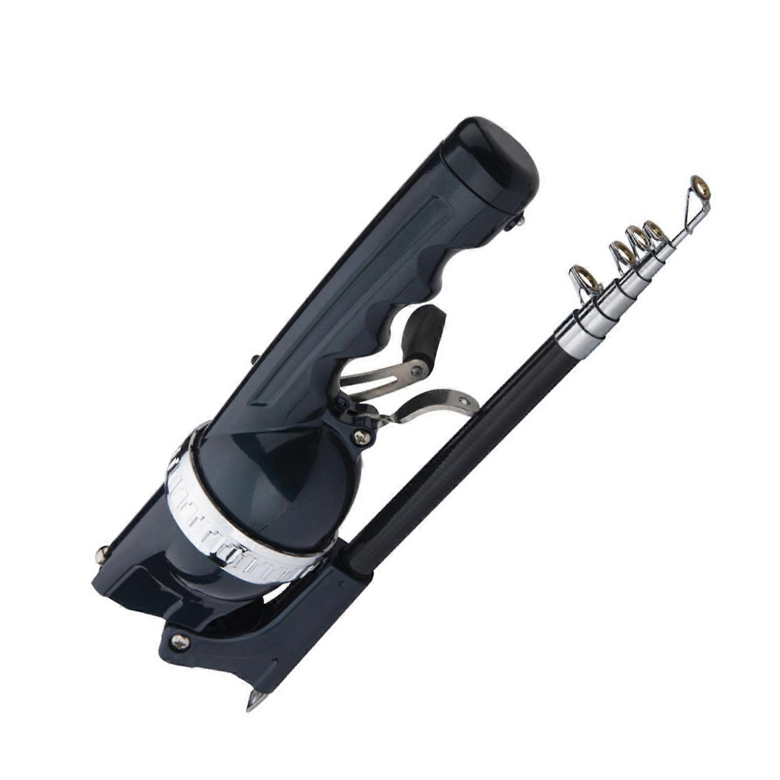 Collapsible Telescopic Fishing Rod Rotating Fishing Poles with Reel Arm For Easy Portability And One Handed Casting Multicolor