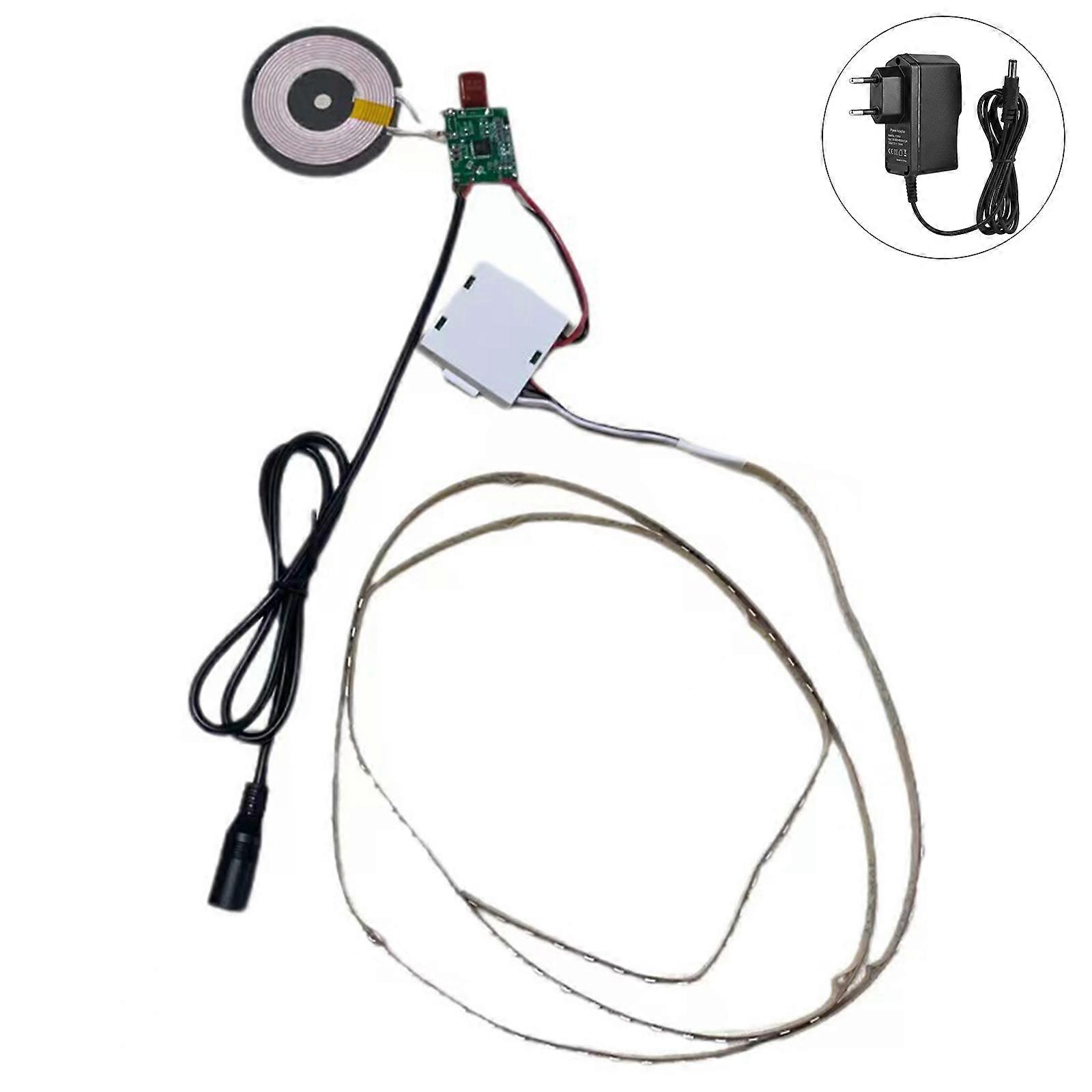 Intelligent Touch Control Radio Device Constructed In LED Lighting 220V EU Outlet Night Table Device 15W Fast Charging Multicolor