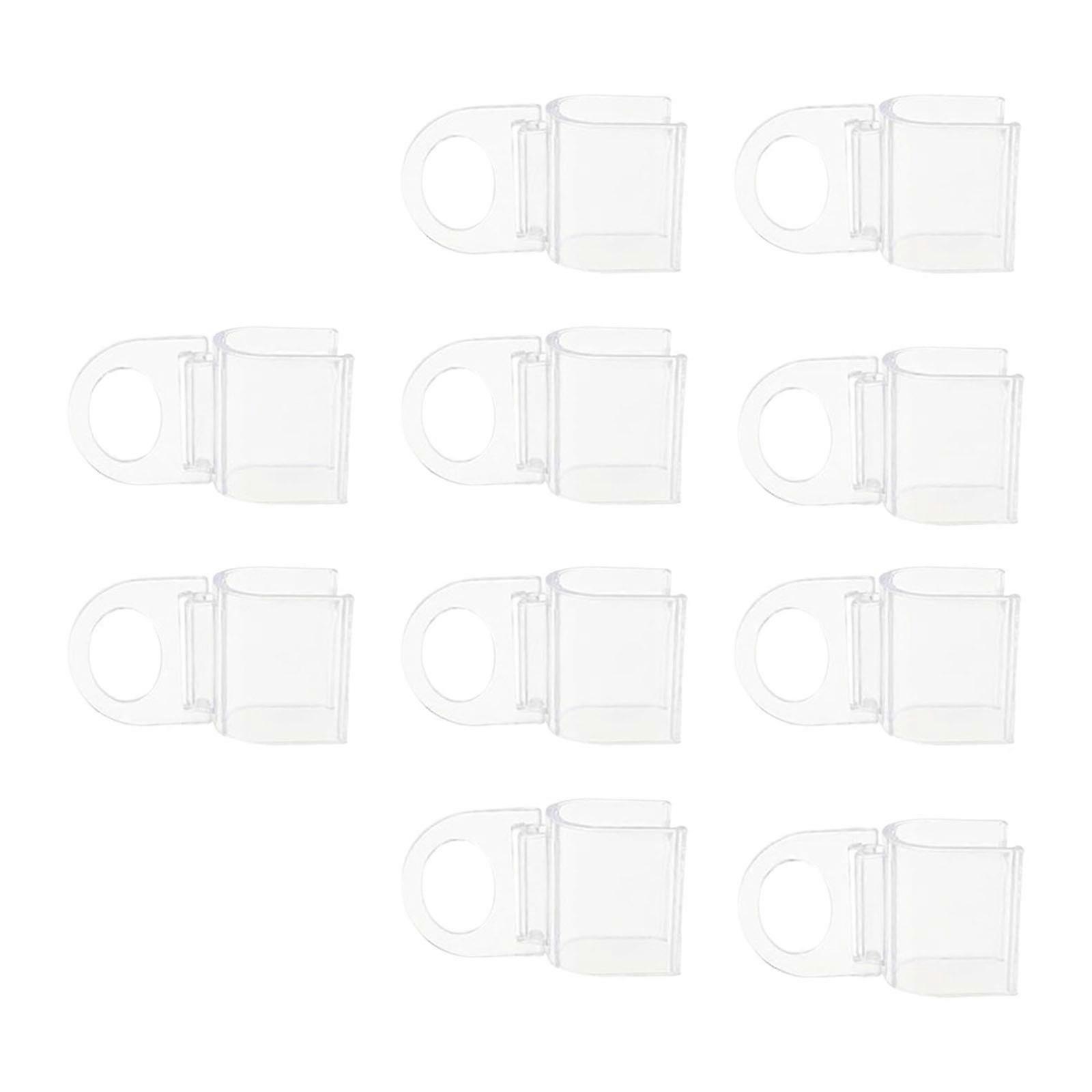 10 Clearly Roller Blind Clip U Shapeds Curtain Handle No Tool Installation Universal Home Decoration Solution Multicolor