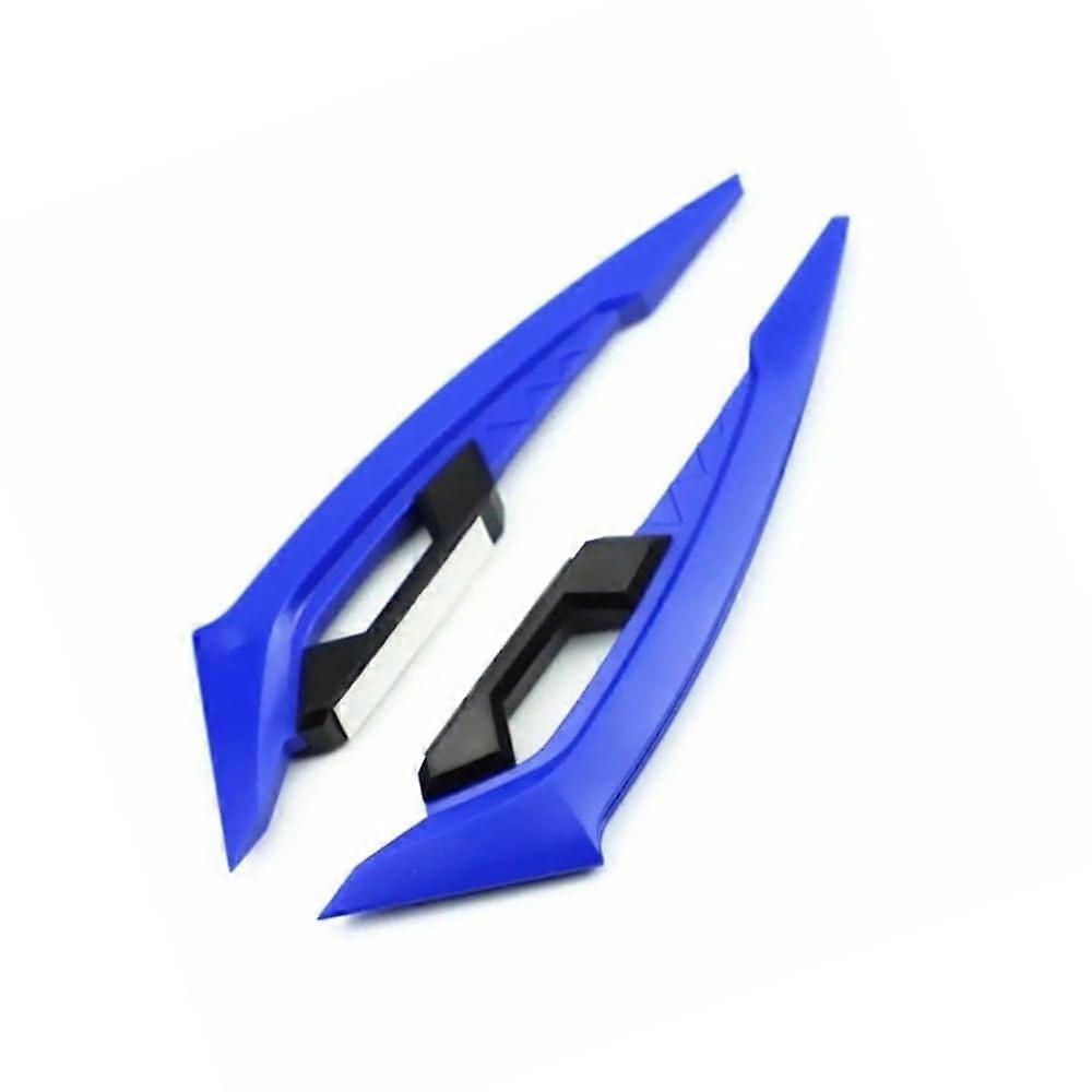 Motorcycle Winglets Front Side Spoiler Set of 2 Aerodynamic Wind Wing Decoration Stickers Blue