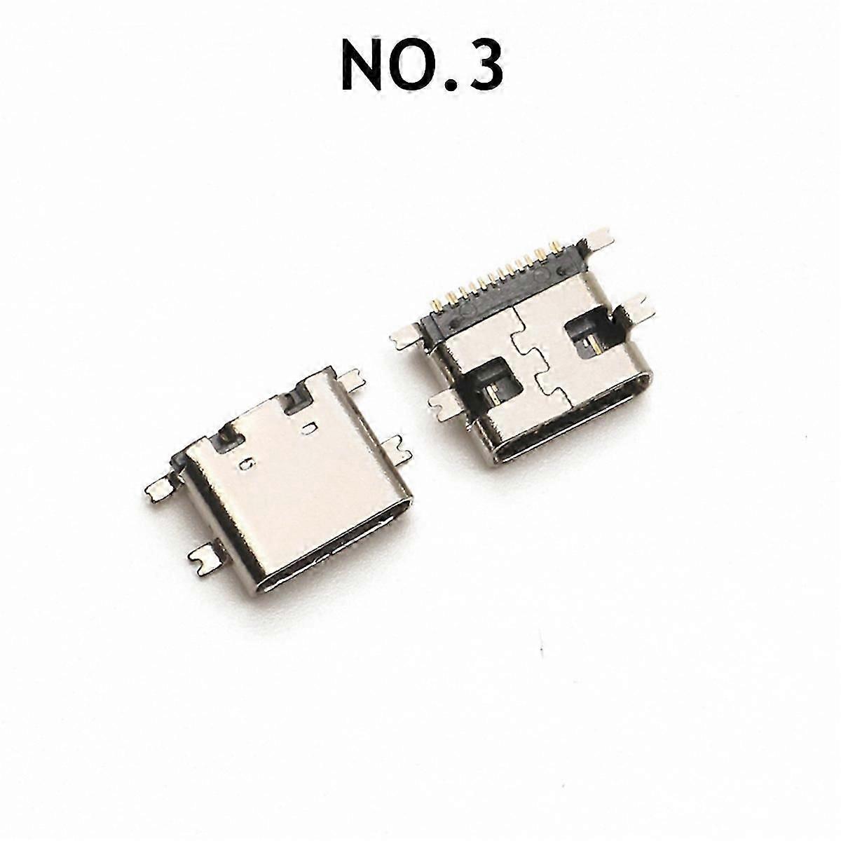 100Pc 10Models Type-C USB Charging Dock Connectors Mix 6Pin and 16Pin