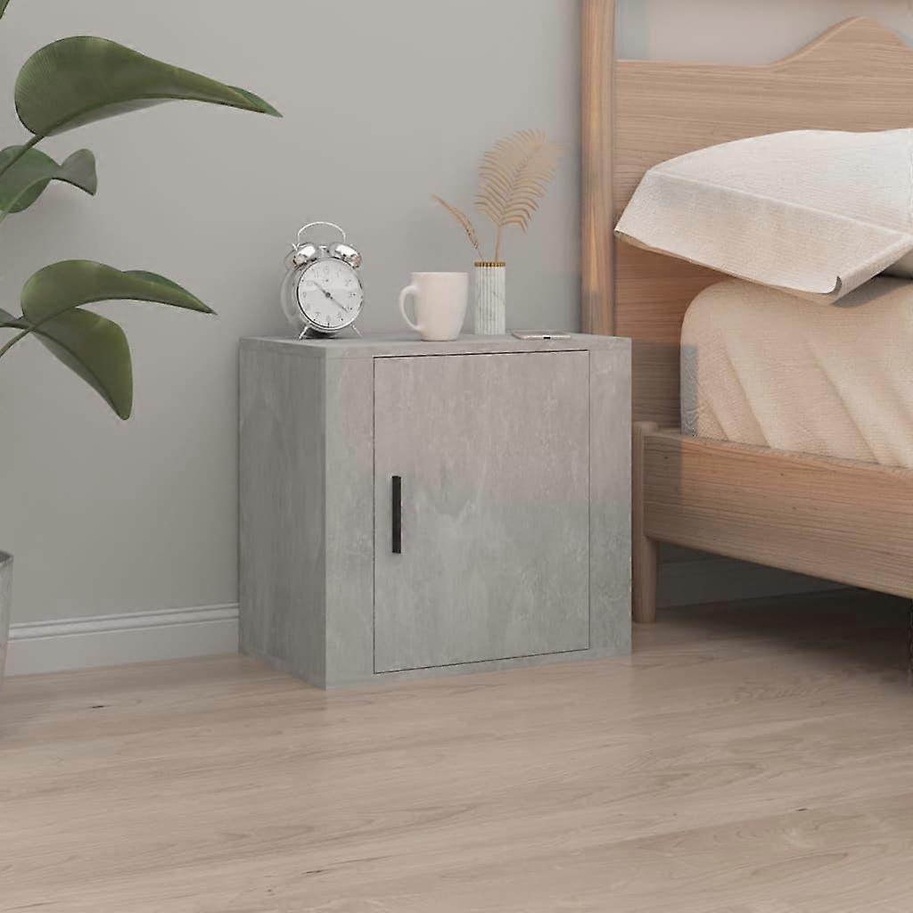 Wall-mounted bedside table concrete grey 50x30x47 cm