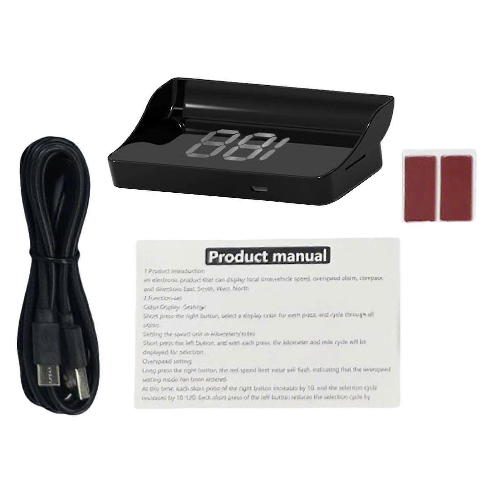 Car Head up Display Clearly Display Large Font Display Adjustable Brightness