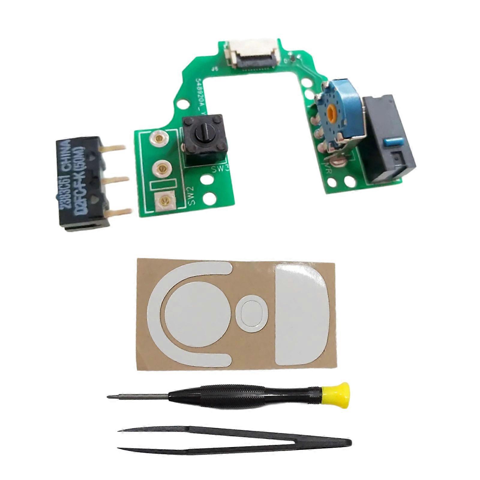 Hot Swap External Button Module Microswitch Button Key Board for GProX Superlight 2 Mouse, Tools, Feet Pad Multicolor