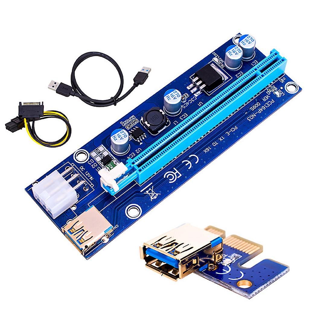 PCI-E 009S Riser Gold-Plated USB 3.0 Riser Cable Graphics Card Extension Kit