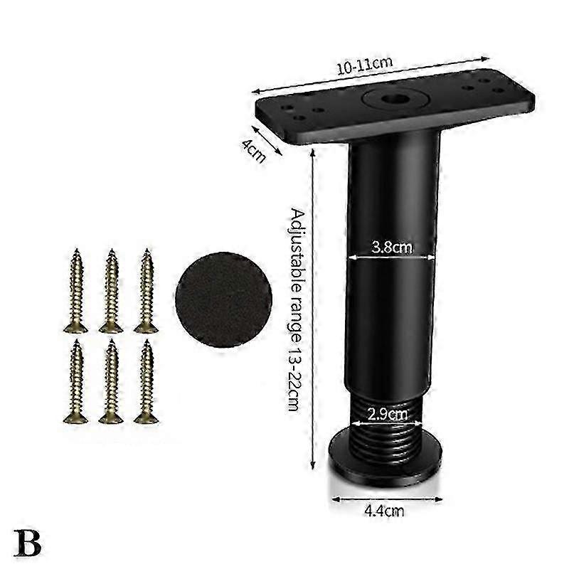 Telescopic Beam Support Foot for Non-Solid Wood Bed Board Frame - Shelf Rod Bottom Load