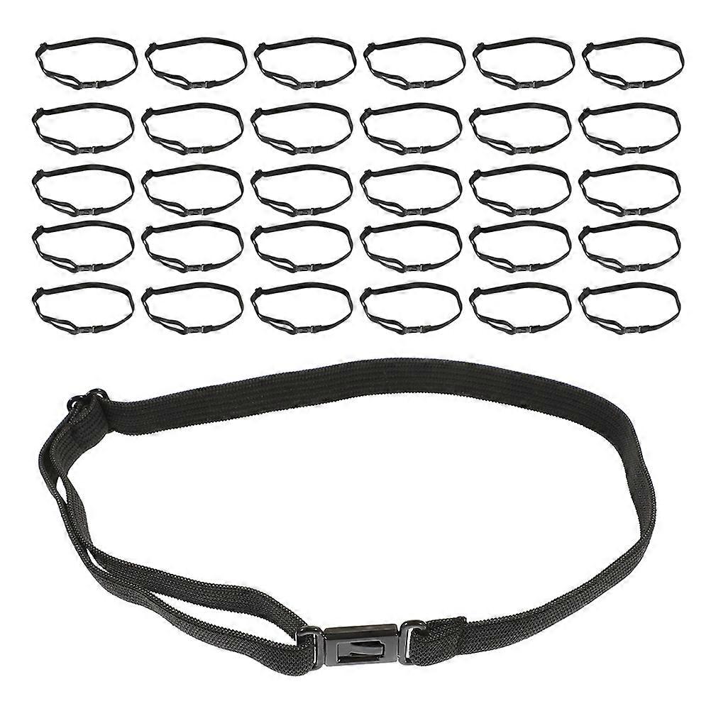 40Pcs Black Bow Tie Extender Strap Adjustable for Secure Fit