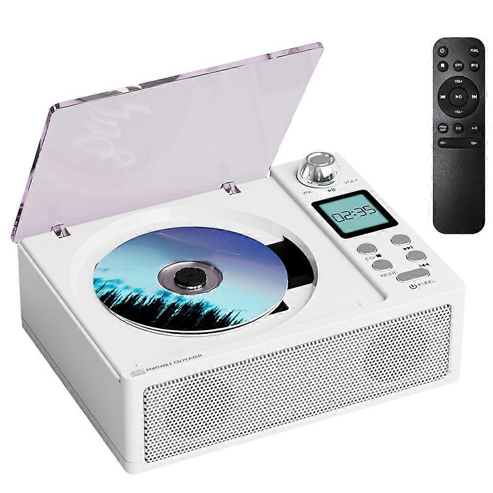 Portable Bluetooth Retro CD Clayer, Dual Speakers, Hifi Sound Quality, Supports USB/TF Card/FM Audio Speaker CD Player B