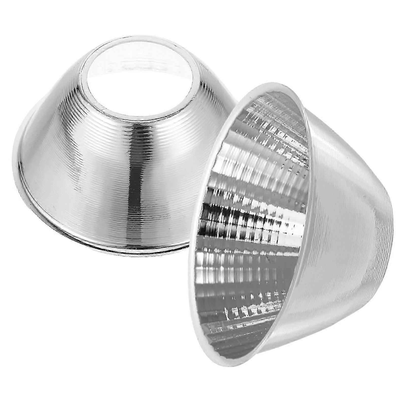2pcs Flashlight Reflector Cup Accessory For Spotlight Replacement Light Reflective Aluminum Panel Flashlight Fixture Reflective Hoop Replacement
