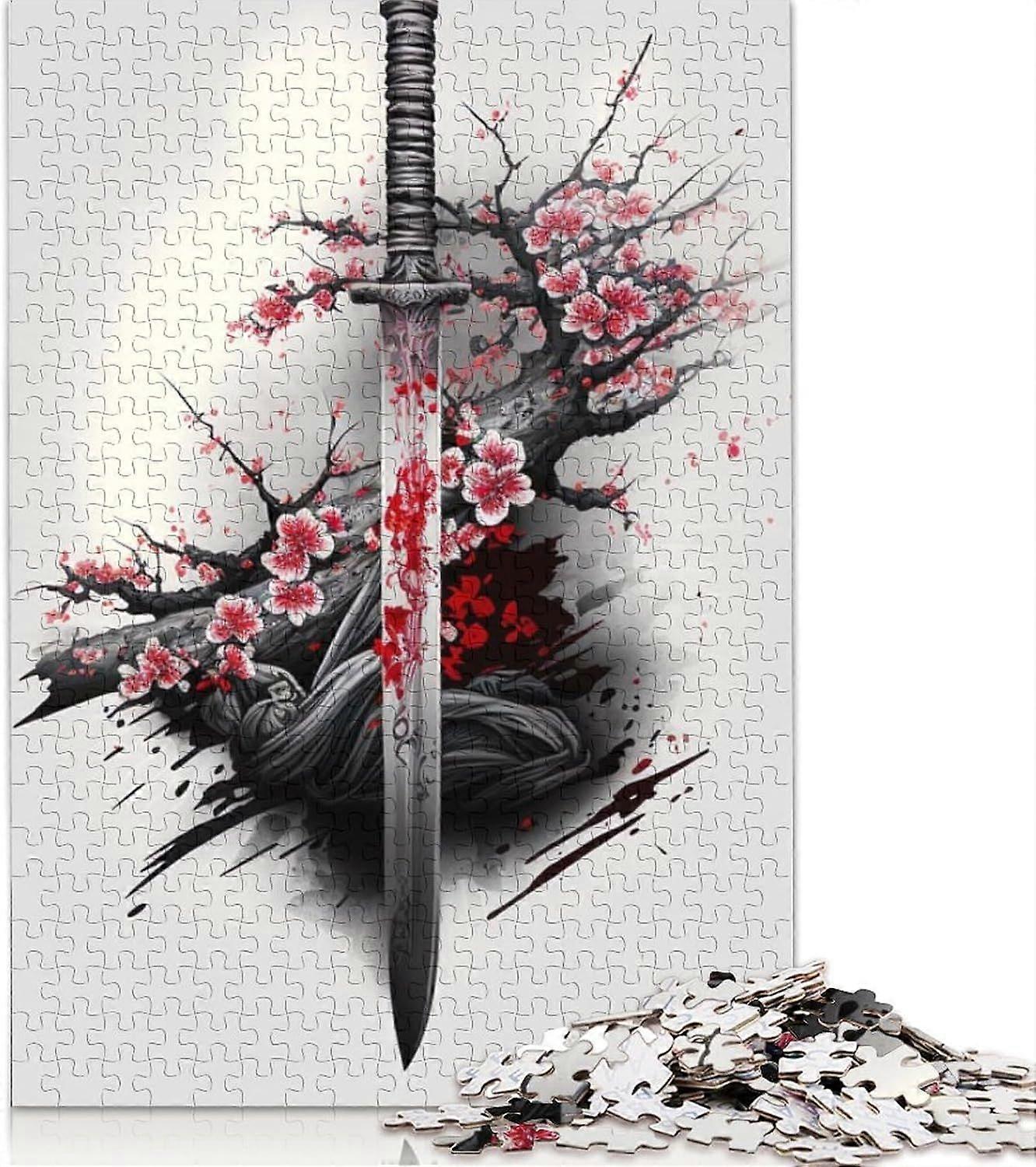 Puzzle de katana japonais, puzzle de difficulté variable, jeu éducatif, jouet JJPP-1174