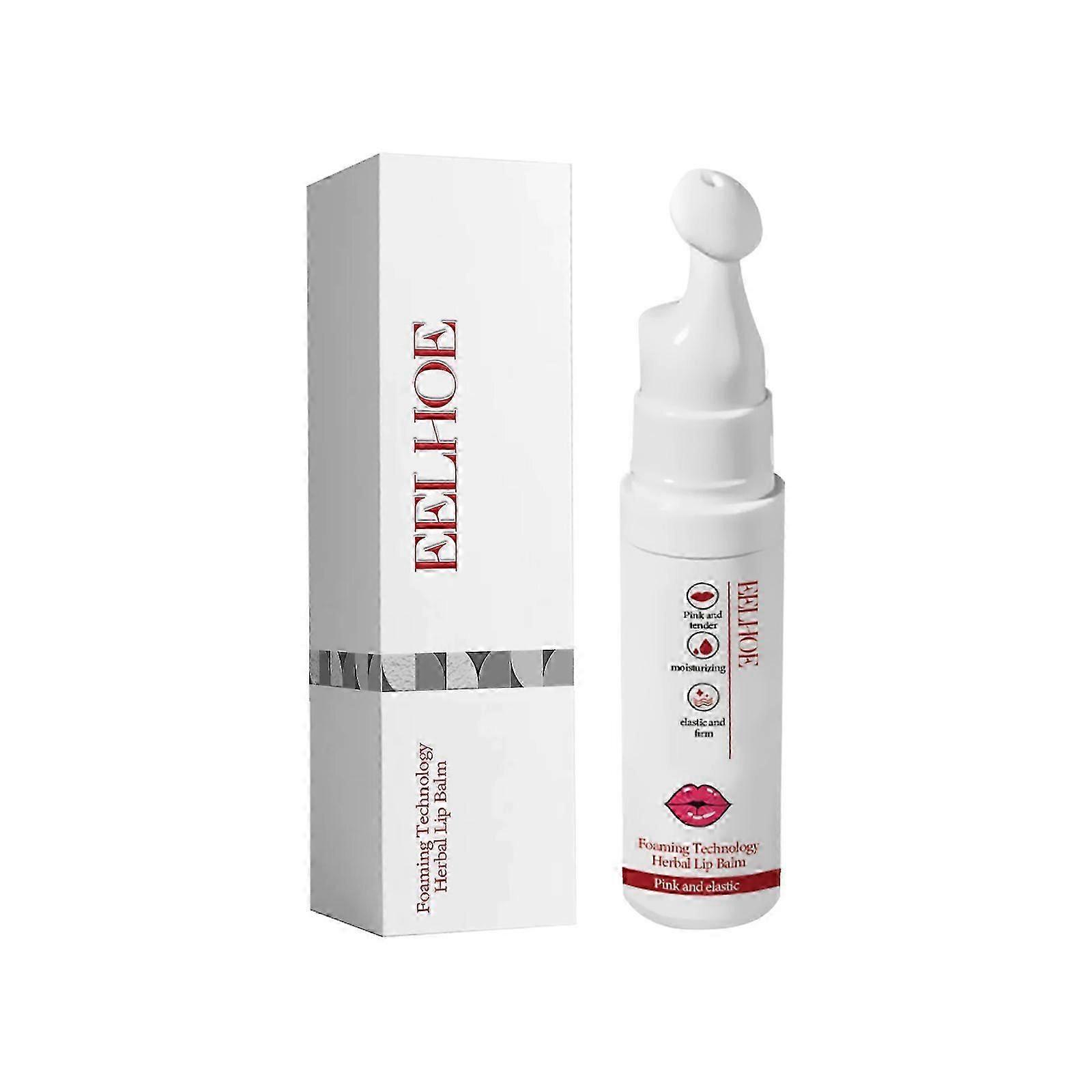 Hydrating Lip Balm with Bubble Technology  Fades Fine Lines, Prevents Cracks, Removes Dead Skin, Enriched with Beeswax & Vitamin E for Soft, Plump, an