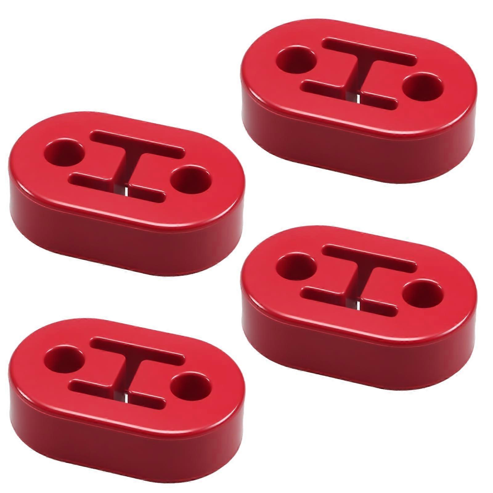4 Pack Universal Rubber Exhaust Hanger 2 Hole  Density EPDM Mount Vibration Noise Reduction