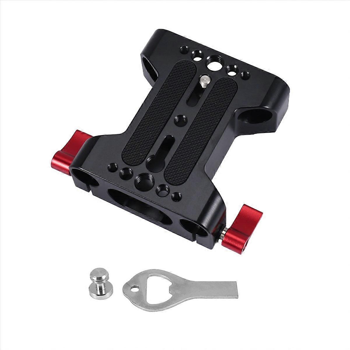 Multifunction Camera Base Plate with Rod Rail Clamp for Dslr Camera