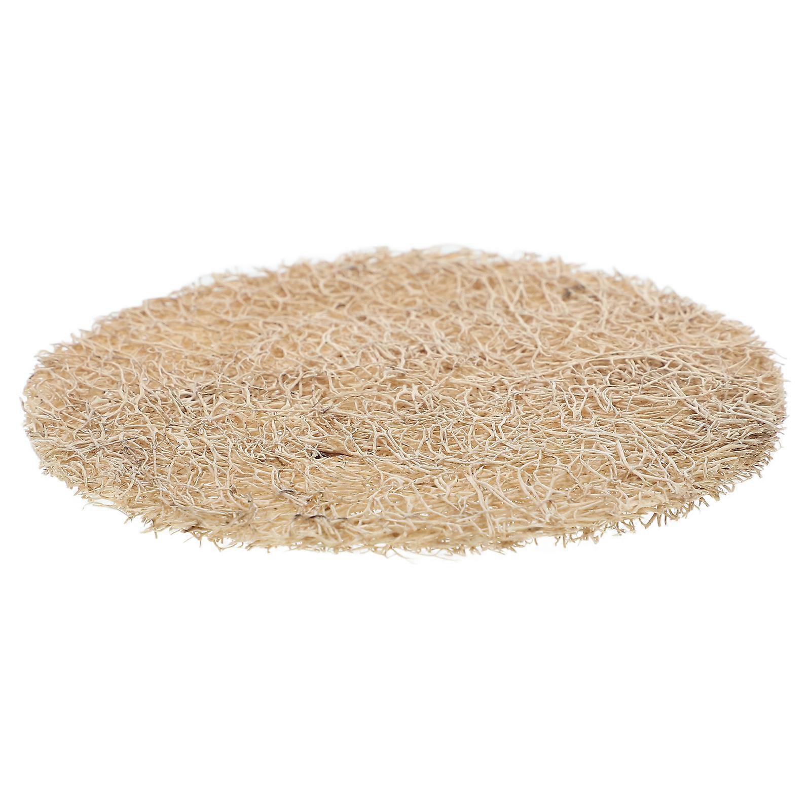 Rattan Tea Coaster for Home Use Beige Kitchen Mat