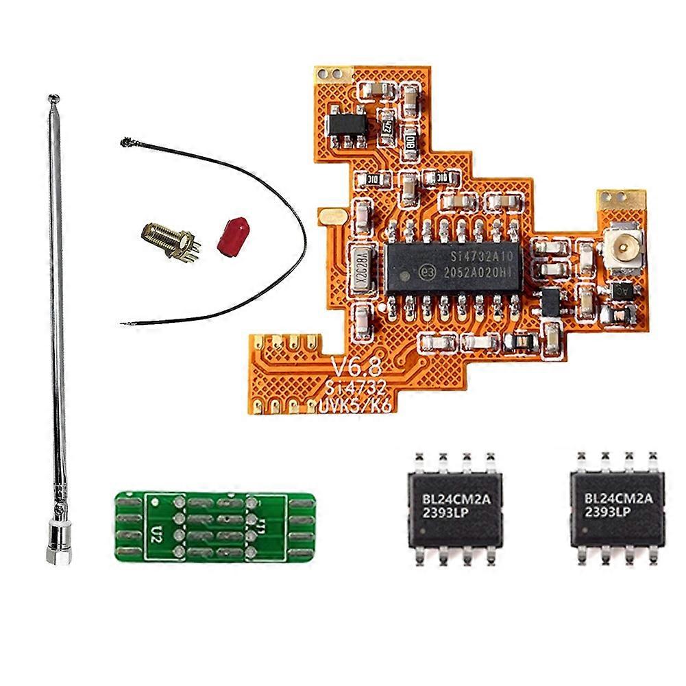 SI4732 V6.8 FPC Module+2X BL24CM2A Chip+Antenna for Quansheng UVK5 K6 HF Shortwave Full Band/Single Sideband Reception